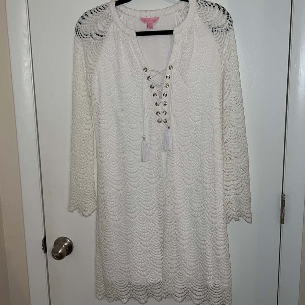Used condition Lilly Pulitzer white lace dress